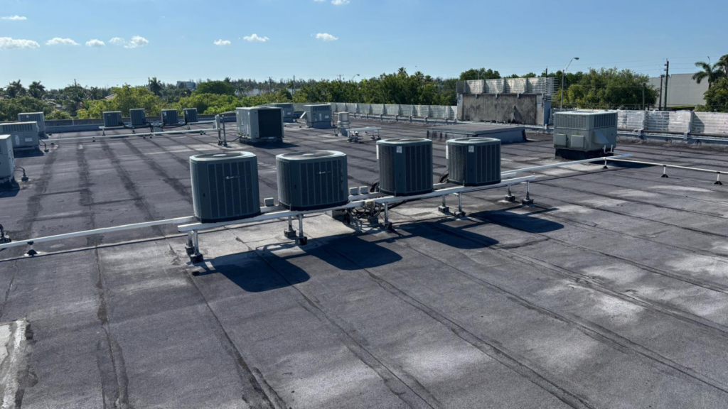 Certified commercial property inspector performing a building inspection in South Florida