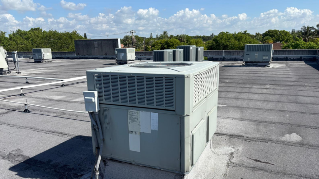 Certified commercial property inspector performing a building inspection in South Florida